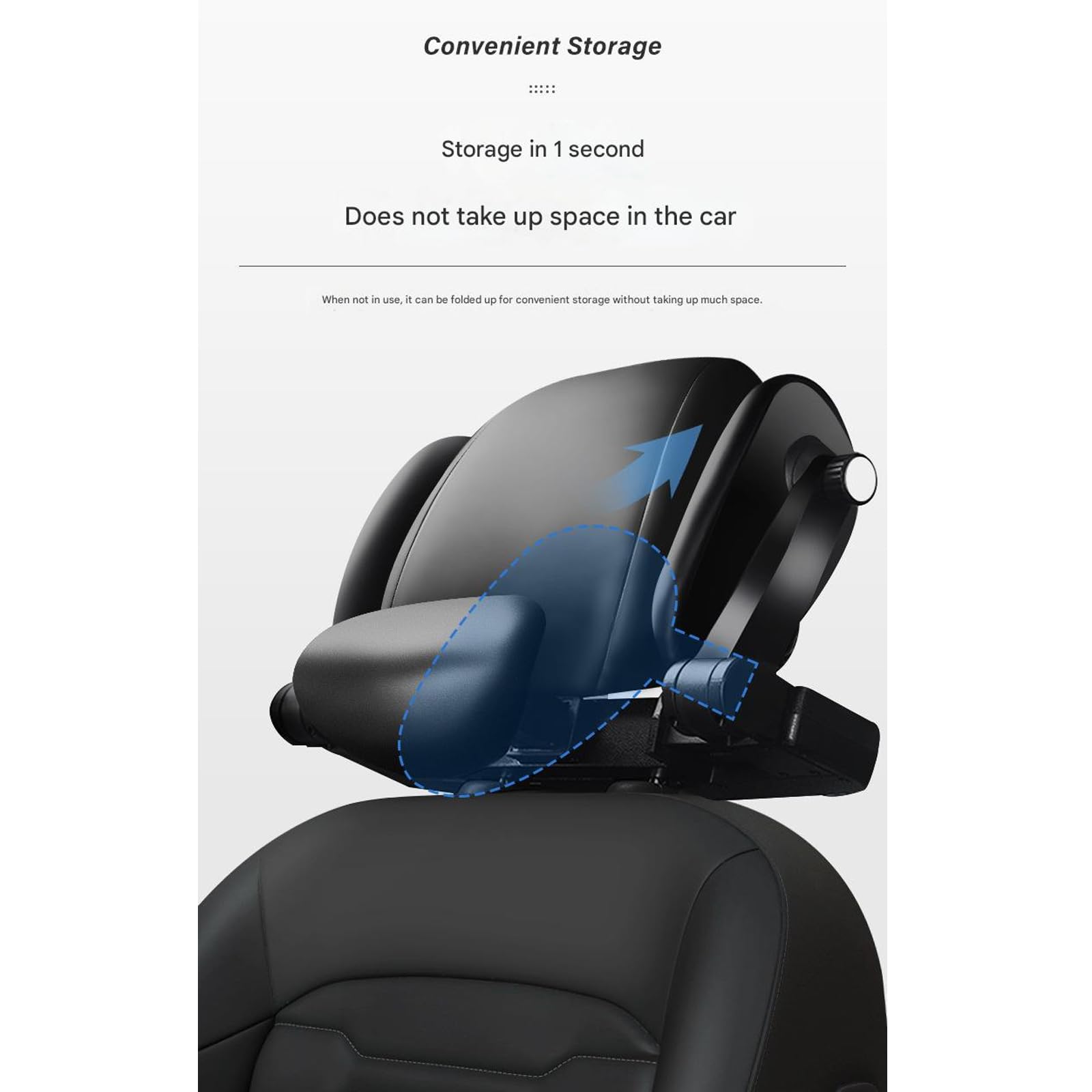 Almohada ergonómica para reposacabezas de coche, perfecta para viajes, almohada de cuello de espuma viscoelástica, para dormir de lado, cómoda para adultos, niños, seguridad, para viajes