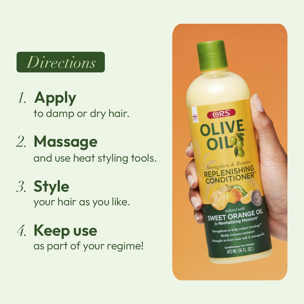 ORS Olive Oil Strengthen and Nourish Replenishing Conditioner 12.25 Ounce (Pack of 2)