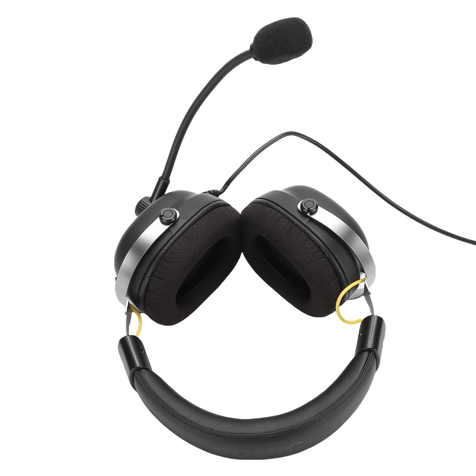 Yctze Przewodowy Zestaw Słuchawkowy USB do Gier z Dźwiękiem Przestrzennym 7.1 i Wciągającymi Słuchawkami Stereo 360 Stopni Gry na PC i Laptopach - Ergonomiczna Konstrukcja, Tryby Gry, Komfort Izolacji