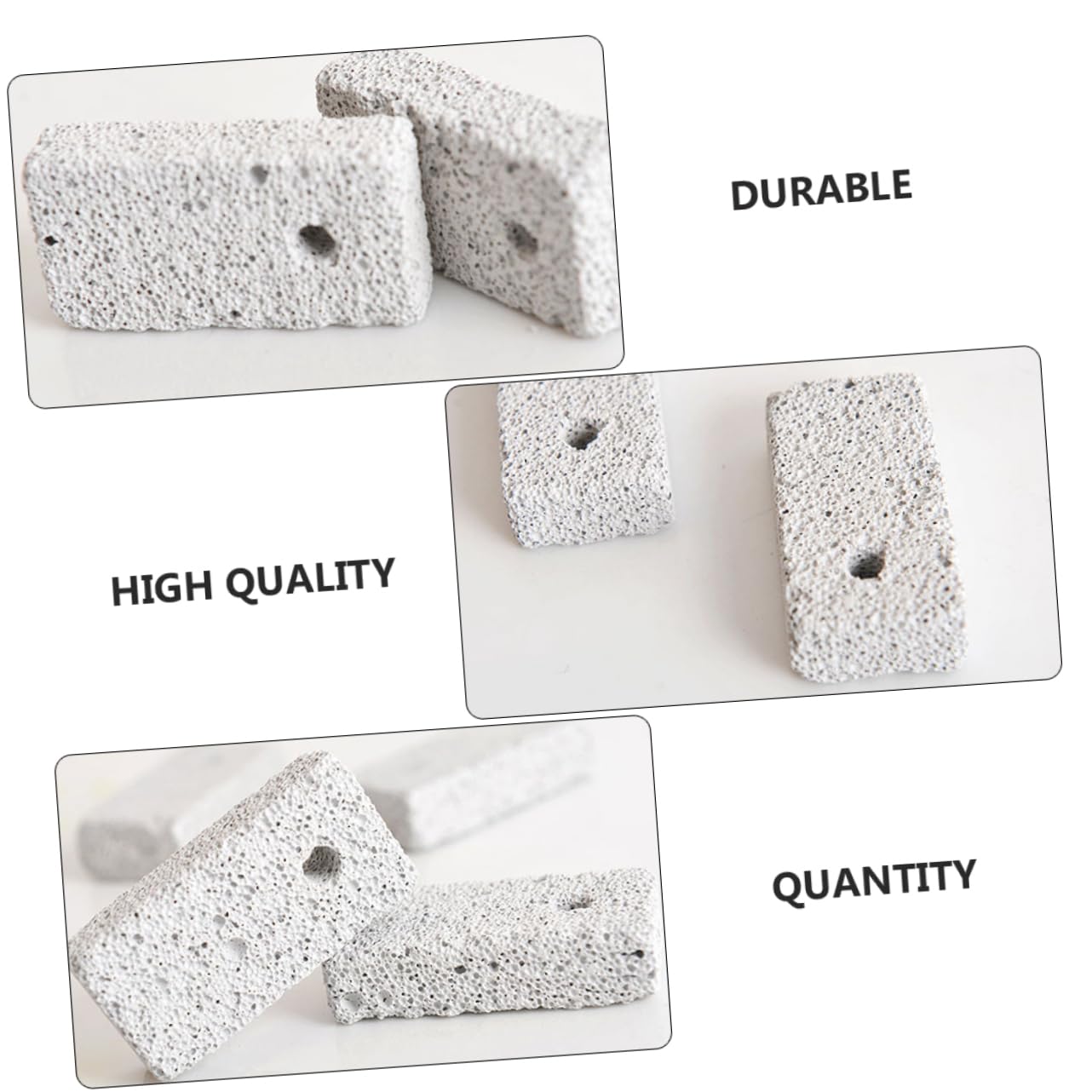 INOOMP 120pièces Molar Stones pour Hamsters De Pierres à Mâcher Volcaniques pour Petits Animaux Sécurisées Et Saines pour Dents Idéales pour Chinchillas Lapins Et Cobayes