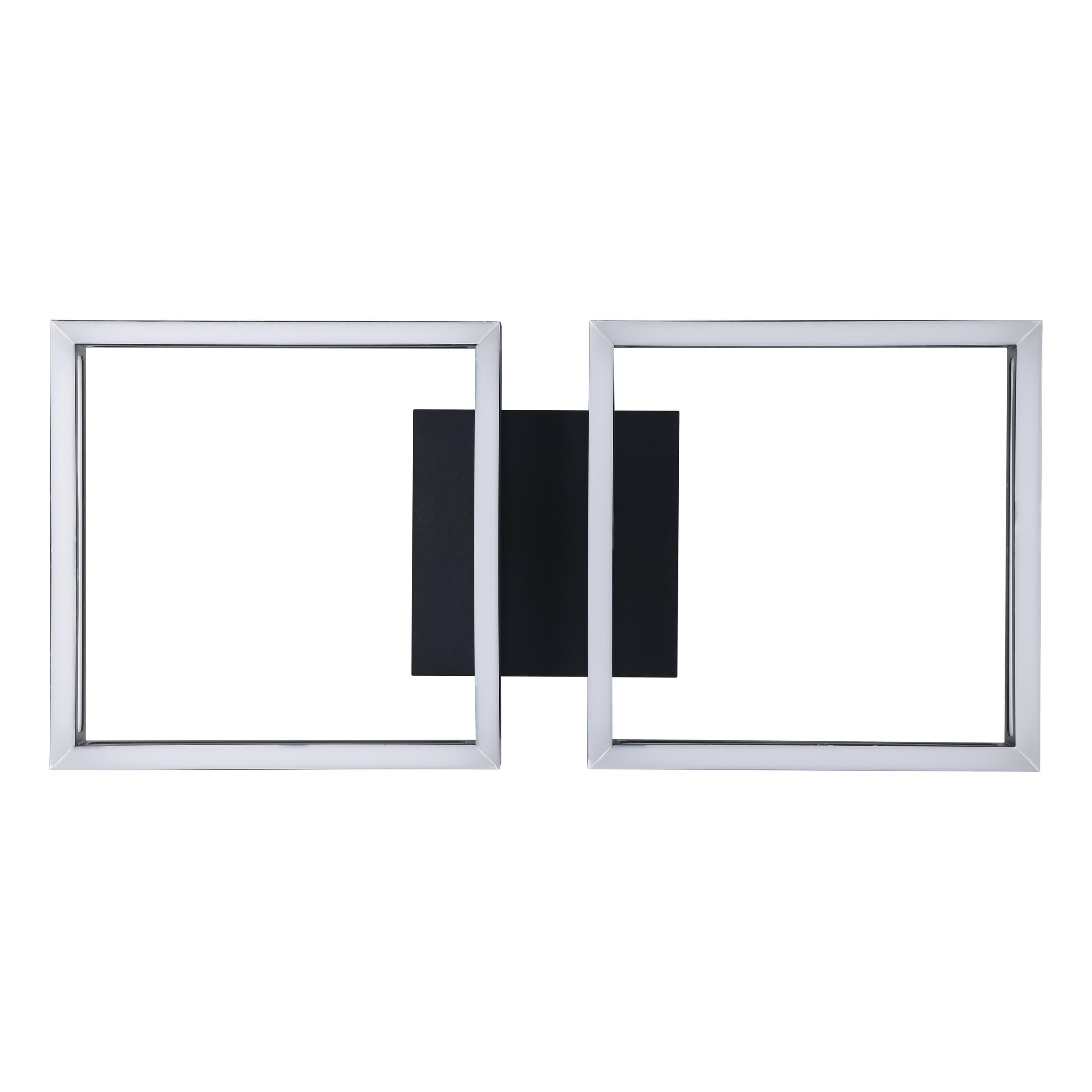 Eglo LED lámpara de techo Altaflor, minimalista, iluminación de metal | en negro y plástico en blanco, luz de cocina, L 65 cm