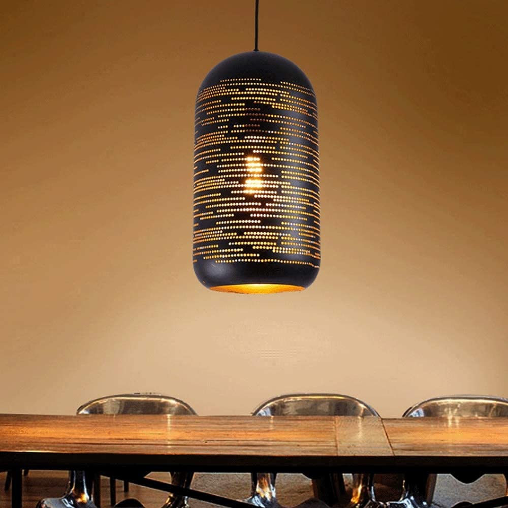 E27 Edison Vintage Steampunk lampa wisząca Hollow żelazna lampa wisząca sufitowa Żyrandol do restauracji Kuchnia Wisząca lampa Oświetlenie wiejskie 110 V ~ 240 V Zmień na lepsze widzenie
