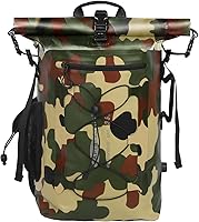 Vista 11 de Mochila impermeable para hombres y mujeres – Mochila flotante enrollable para kayak, rafting, canotaje, playa (negro)