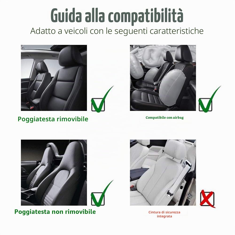 TOYOUN Universale Coprisedile Auto Anteriore PU Pelle Protezione Del Sedile Auto Copertura Adatta Per La Maggior Parte Delle Auto, Camion, Furgoni, Suv Biposto Copri-Sedile Auto Rosso