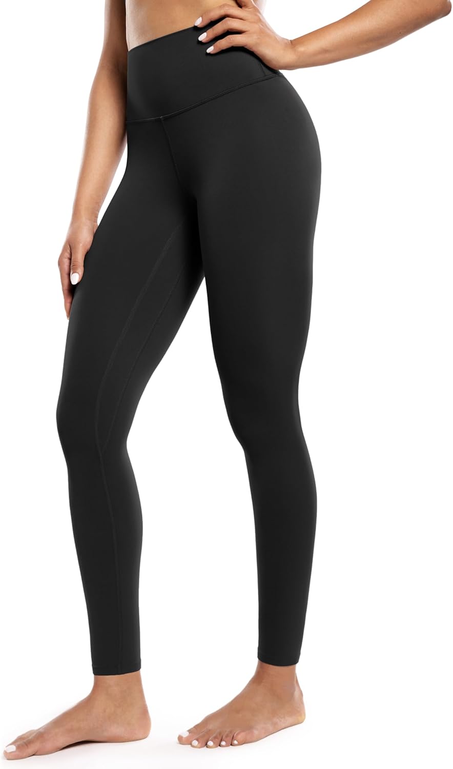 POSHDIVAH Women's Creamluxe Yoga Leggings 21"/23"/25"/28" High Waisted Cream-Feeling Workout Lounge Pants for Running