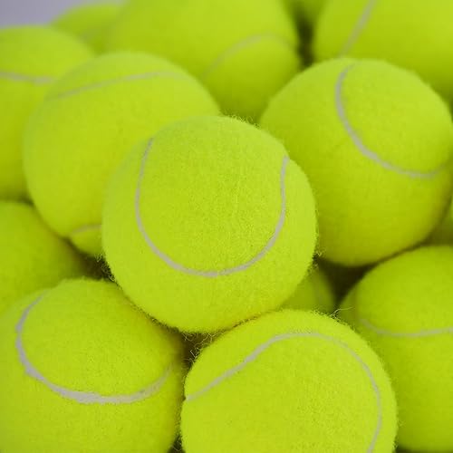 Miniatura 8 de Bulk Tennis Balls for Beginner  30 Pack High Elasticity Practice Tennis Balls with Mesh Bags, Portable for Pet Dog Outdoor Playing, Training,