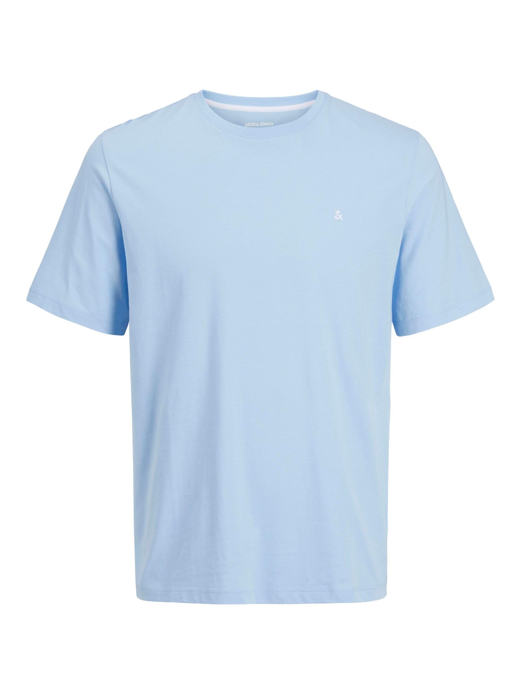 JJEPAULOS Tee SS Crew Neck Noos PLS, Chambray Blue, 3XL