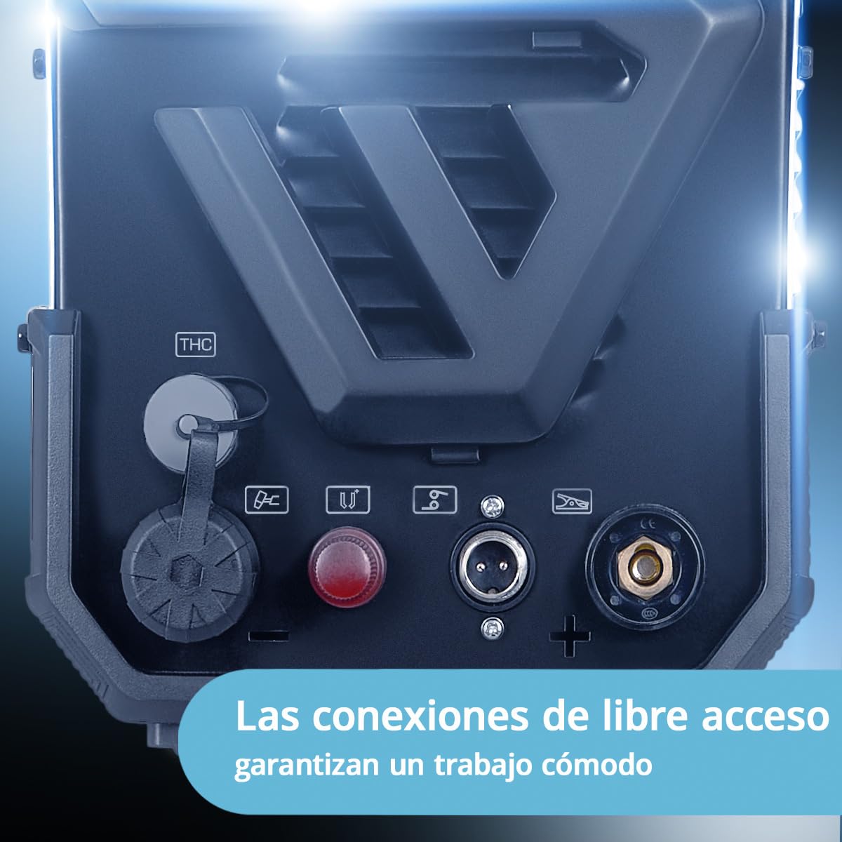 STAHLWERK Cortador de plasma CUT 50 P Digital – 50 A, capacidad de corte hasta 20 mm, encendido HF Pilot, interfaz THC para control de altura CNC, Inverter Plasma Cutter