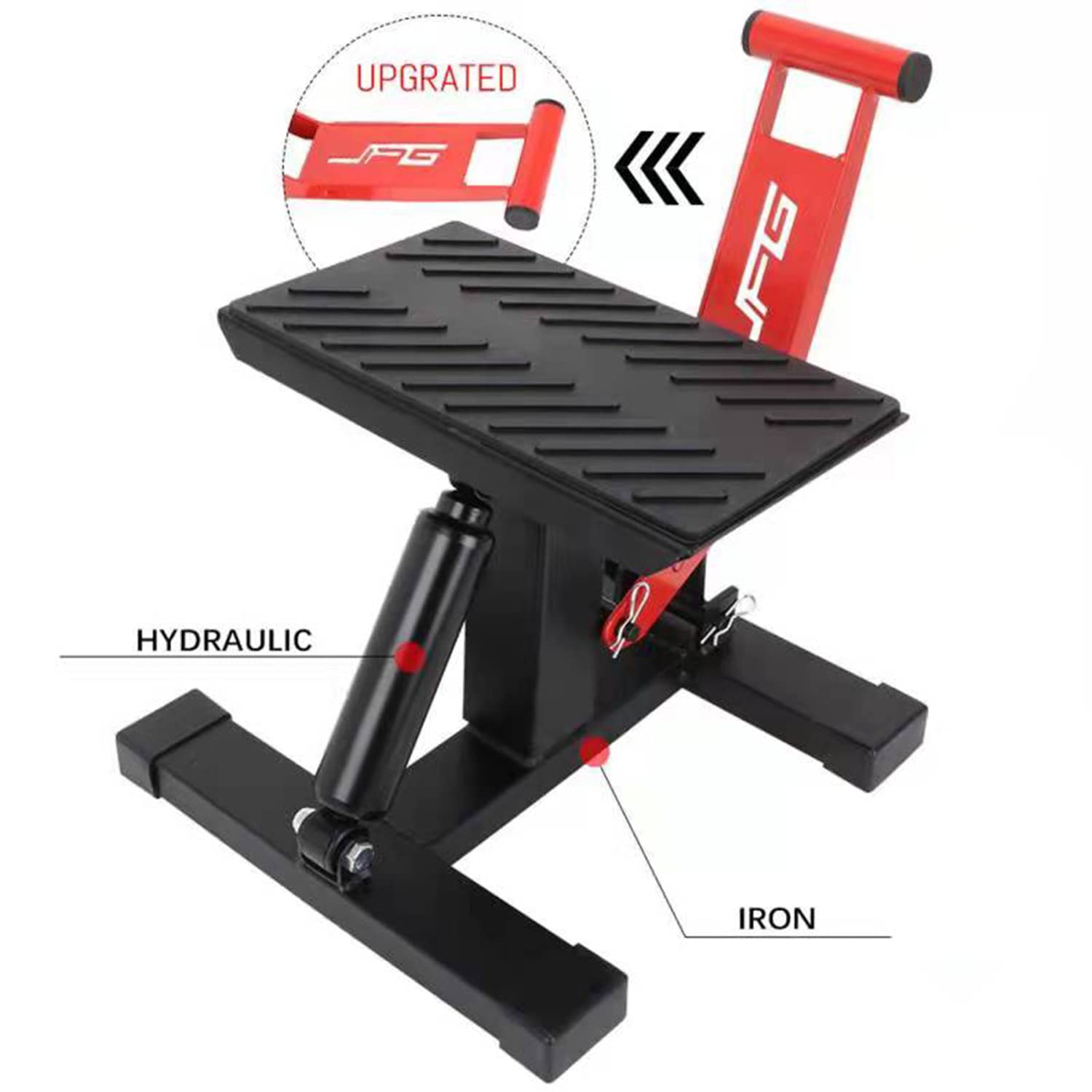 Motorcycle Dirt Bike Lift Jack Hoist Stand Table Height Adjustable