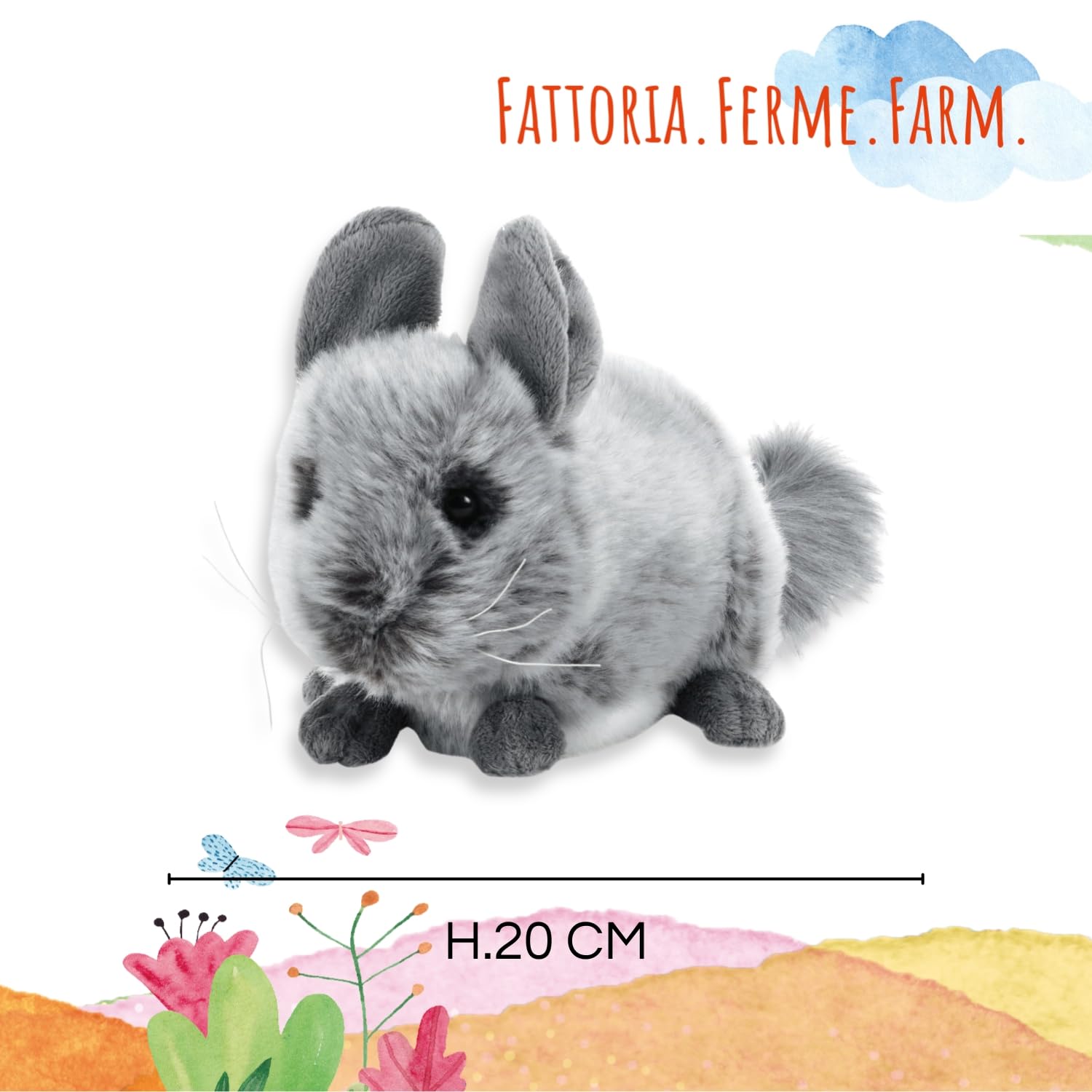 Plush & Company - 15765 - Peluche - Nijole Chinchillas - 20 cm