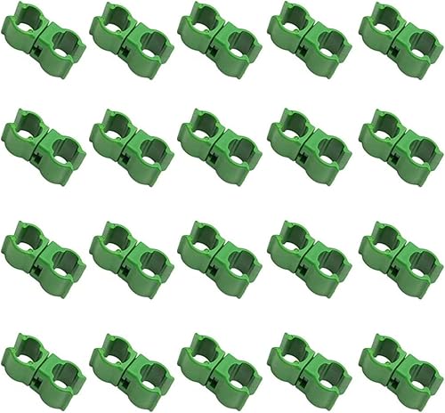 Miniatura 7 de ZAYI Clip de conector de enrejado ajustable de 0.315 in, accesorios de stent de ratán verde para escalar, conector universal giratorio para plantas