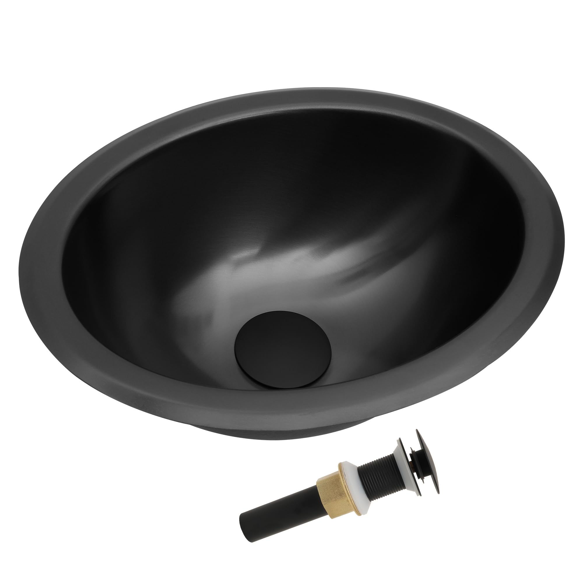 10 RV Bathroom Sinks That Will Make Your Travels More Comfortable 11 LQS Black Oval RV Sink (13.39