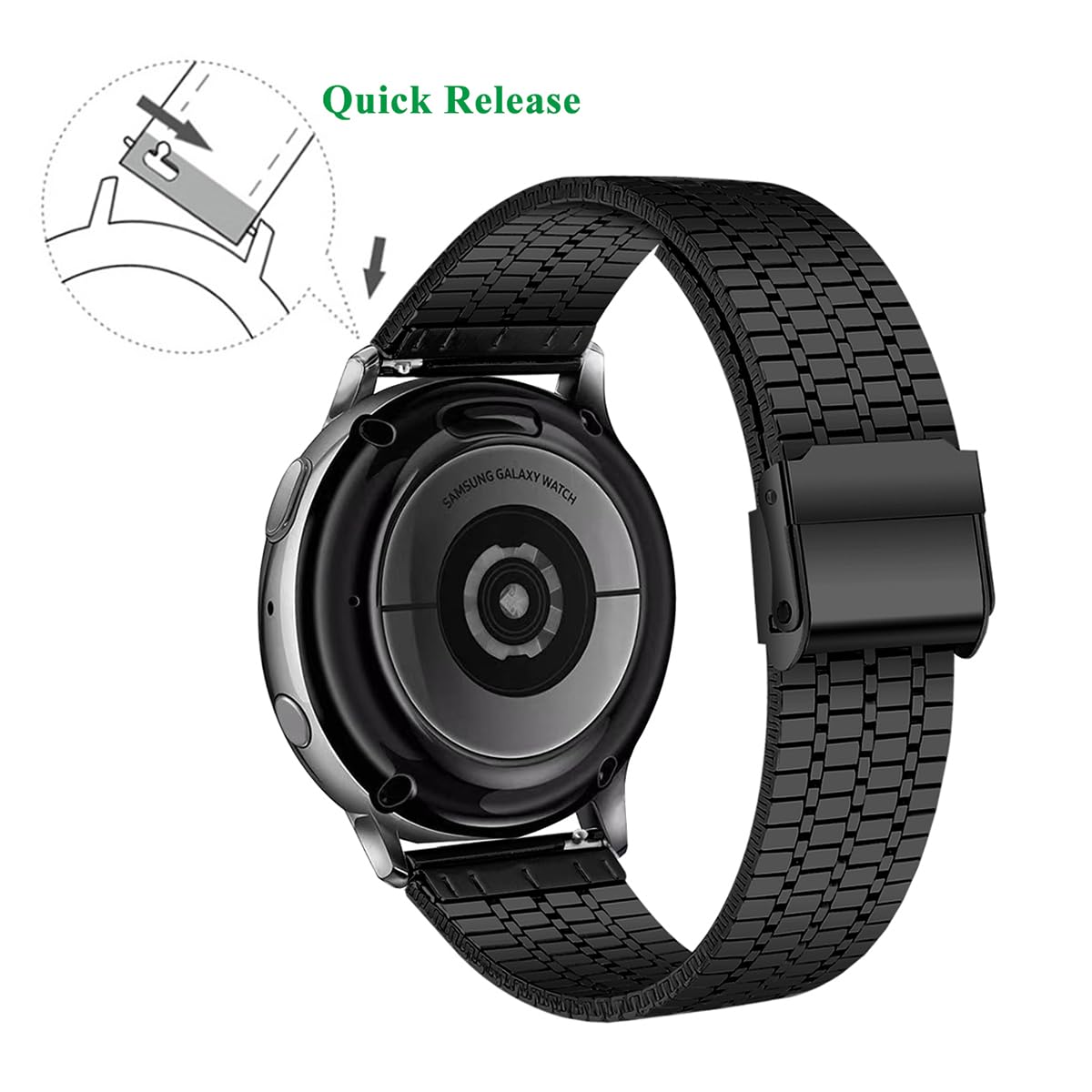 Pasek do zegarka ze stali nierdzewnej, metalowy pasek do zegarka dla mężczyzn i kobiet, pasek do smartwatcha i tradycyjnego zegarka, pasek do zegarka 20 mm/22 mm