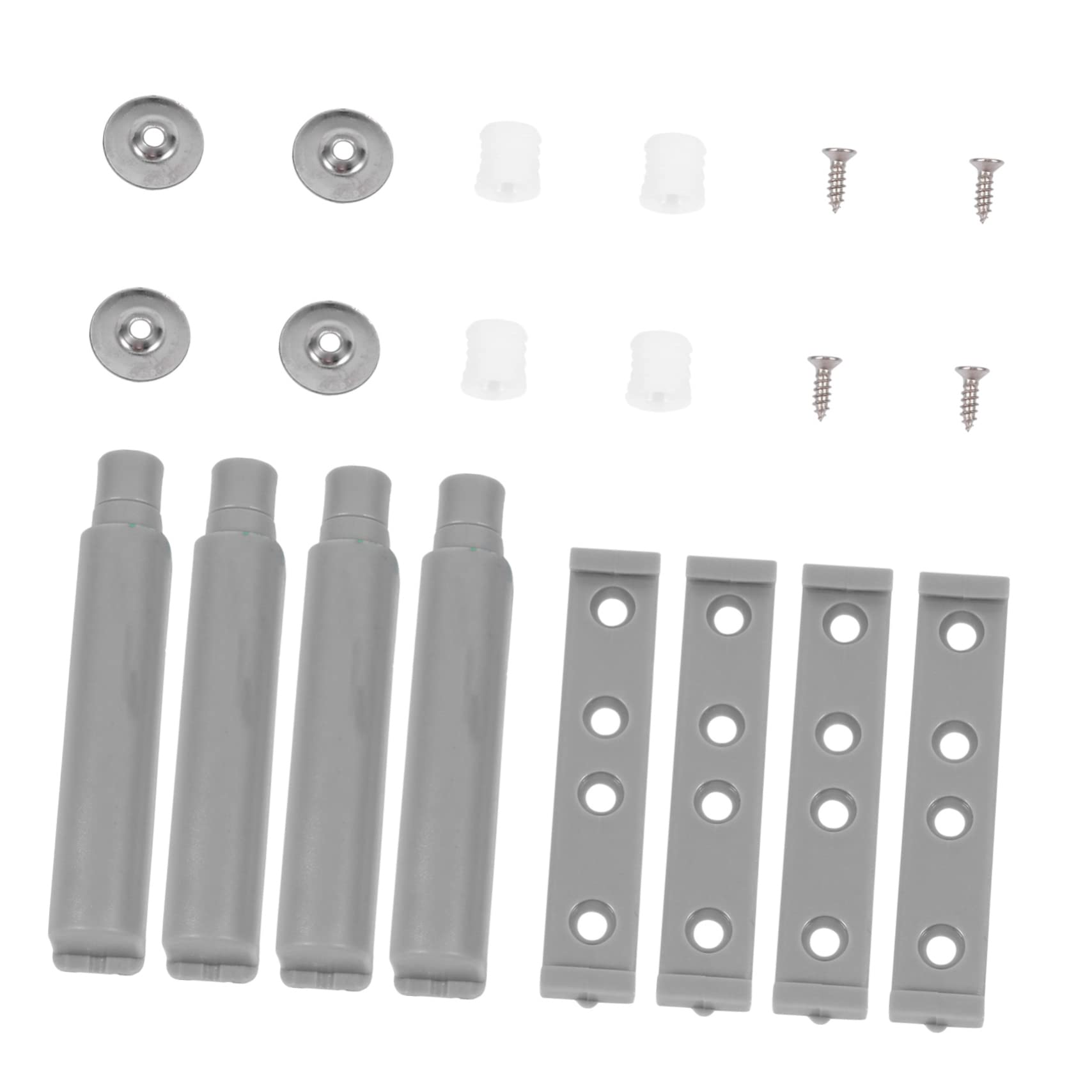 Loquet magnétique pour porte de placard en ABS gris avec butée robuste