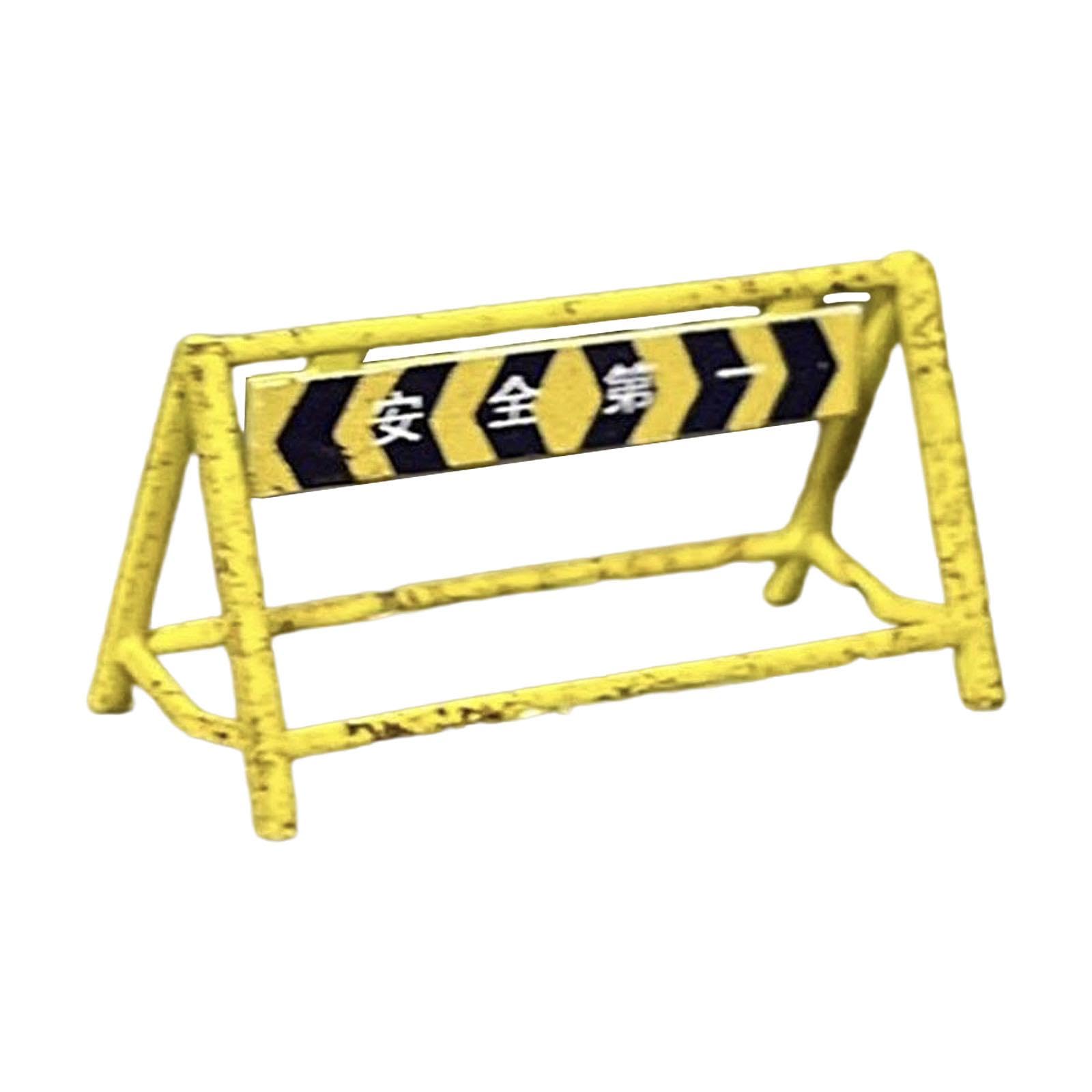 Bnf® Japanese Road Sign Model 1/64 Crafts Classic Street Sign for Micro Landscape Yellw and Black-image-43