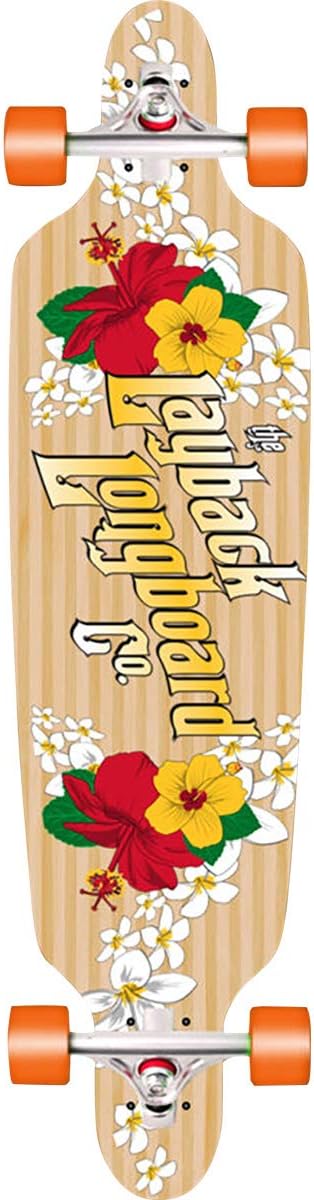 One-Day Sale: Up to 70% Off Layback Longboards Bamboo Wahini Drop-Through Longboard Complete Skateboard - 9.5 x 41