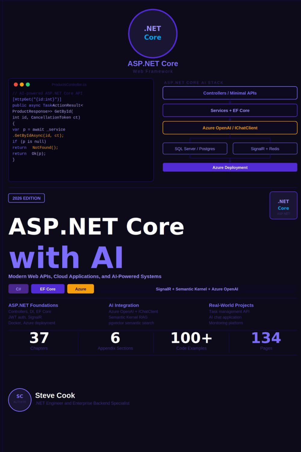 ASP.NET Core with AI: A Complete Beginner's Guide to ASP.NET Core, Modern Web APIs, Cloud Applications, and AI-Powered Systems