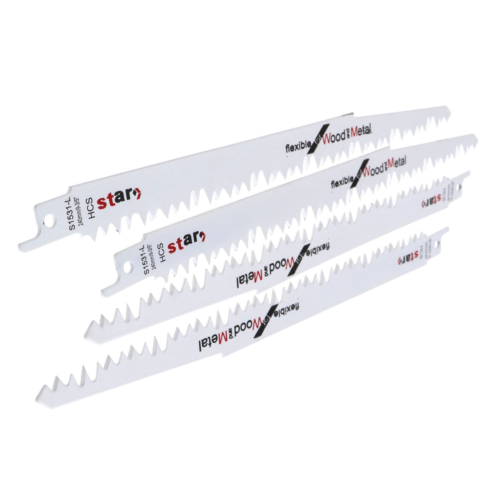 S1531L 220mm Wood & Plastic Reciprocating Saw Blades - Pack Of 5 - Interfix - View #6