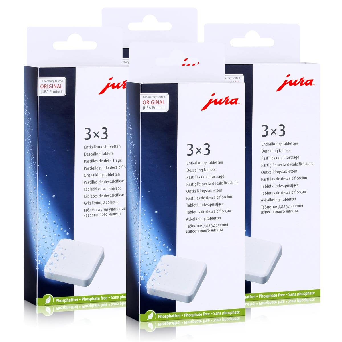 Jura - Pastillas descalcificadoras (4 unidades, 3 x 3 unidades)