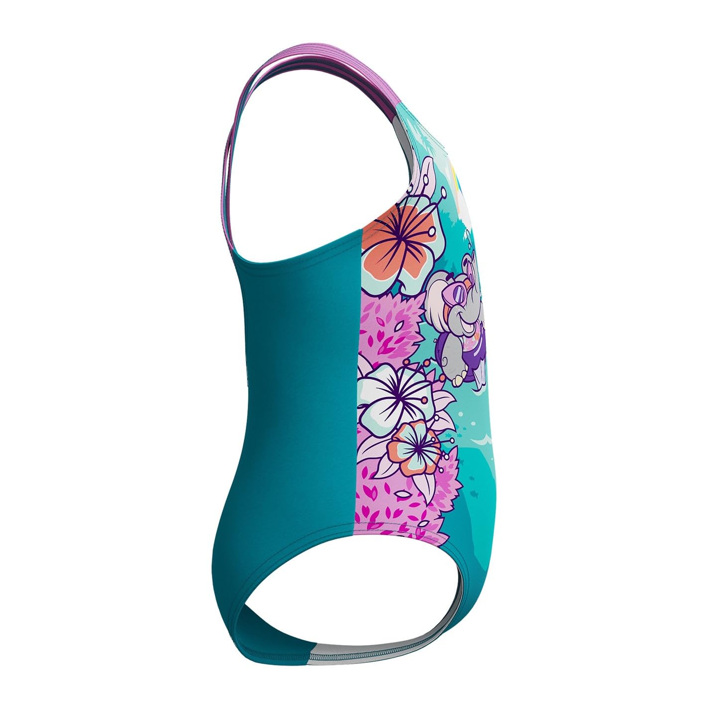 Speedo Costume da Bagno Imparare A Nuotare Crossback con Stampa | Resistenza al Cloro Costume da Bagno Bambine e Ragazze