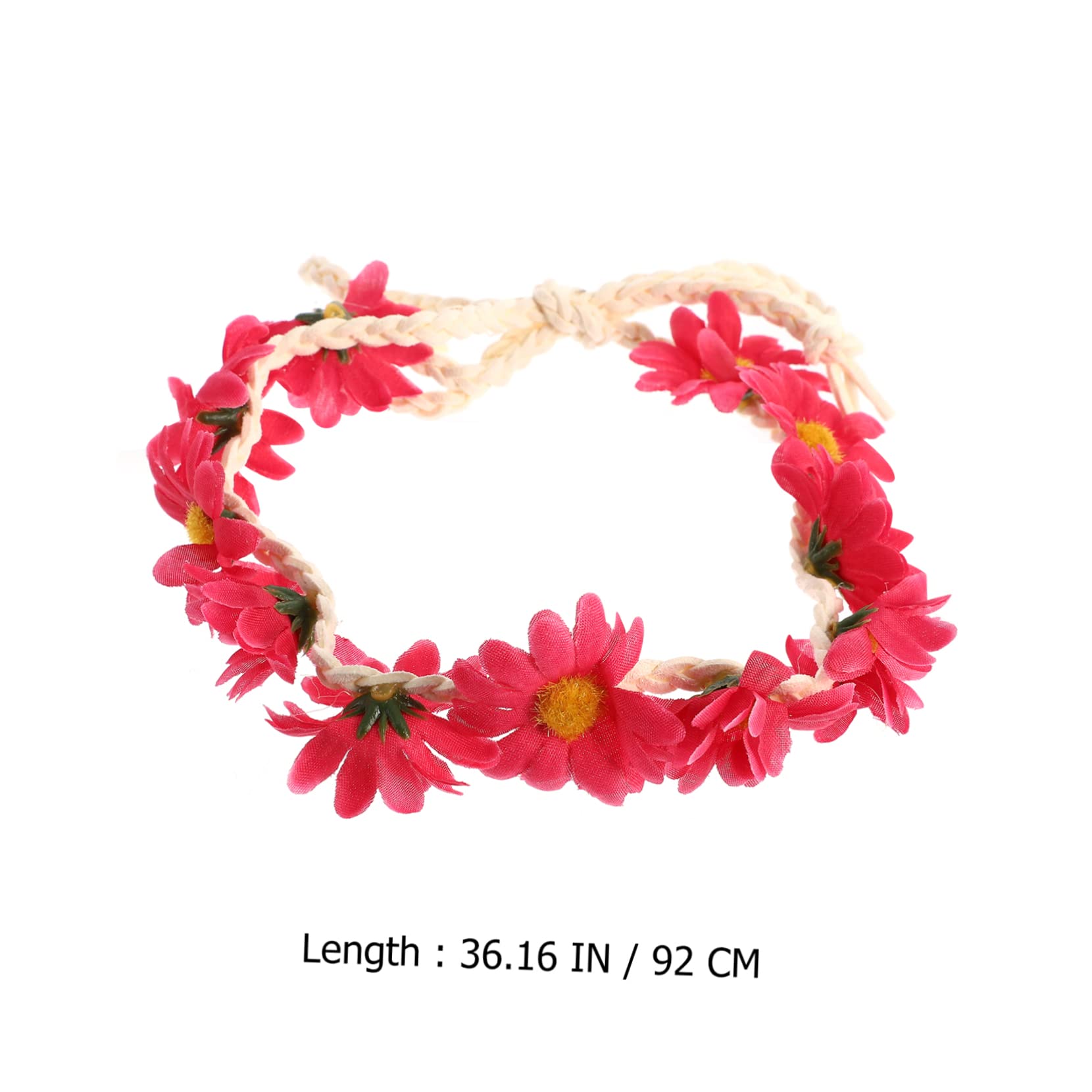 FRCOLOR 15 Pièces Accessoire De Cheveux Fleur De Marguerite Couronnes Pour Femmes Bandeaux De Yoga Pour Femmes Bandeau De Tournesol Fleuriste Turban En Tissu Halo Plage Bord De Mer