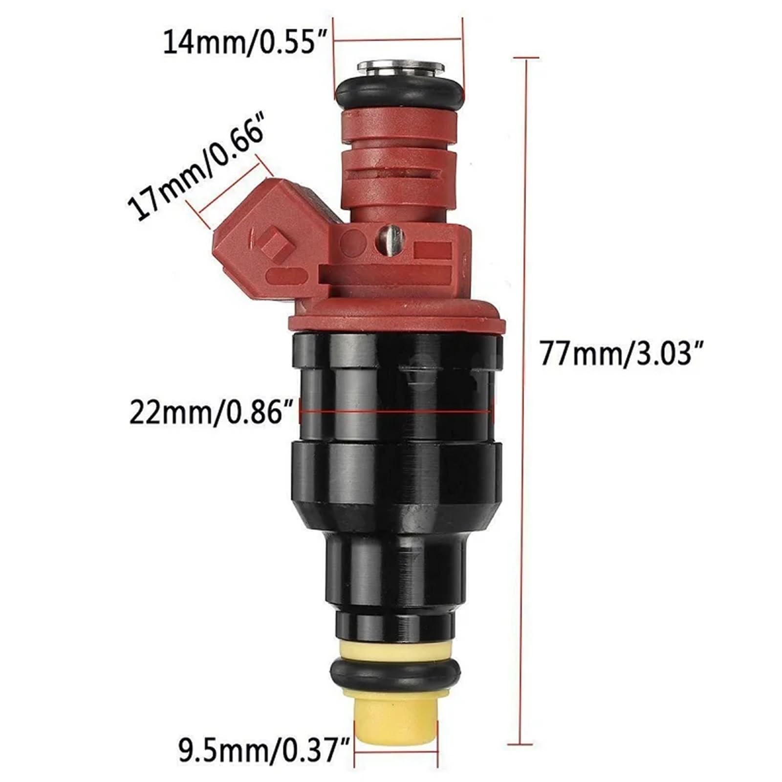 Boquilla inyector combustible Inyector de pulverización combustible para coche 6 uds para piezas repuesto boquilla 0280150931 para inyector para Mazda