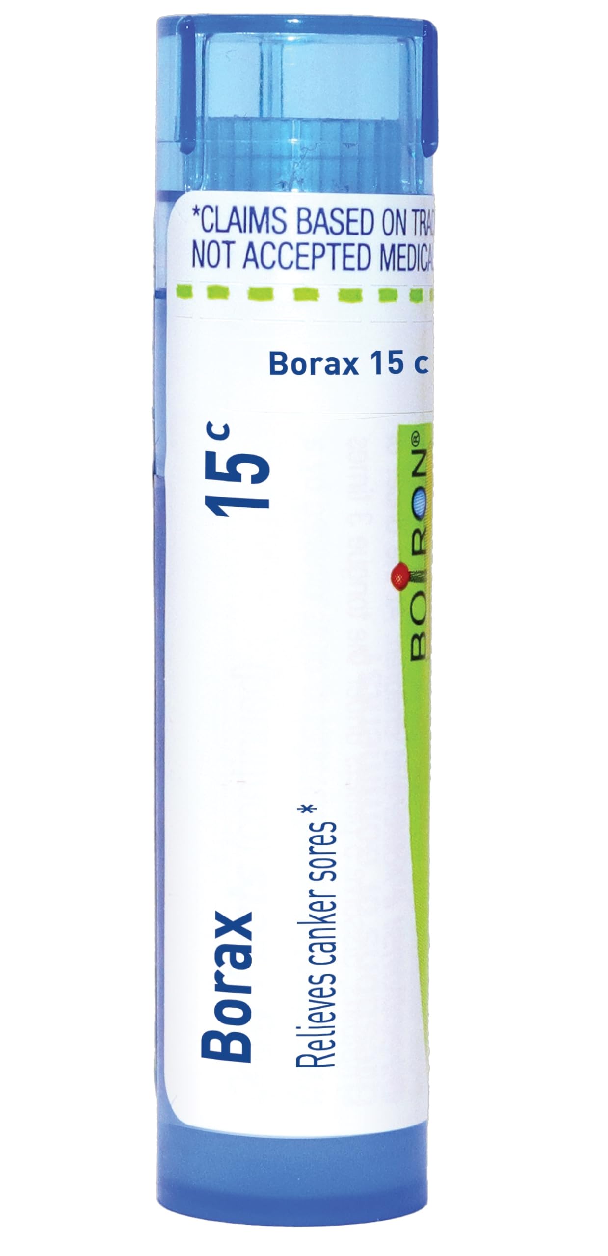 Borax 15C Homeopathic Medicine for Canker Sores - 80 Pellets