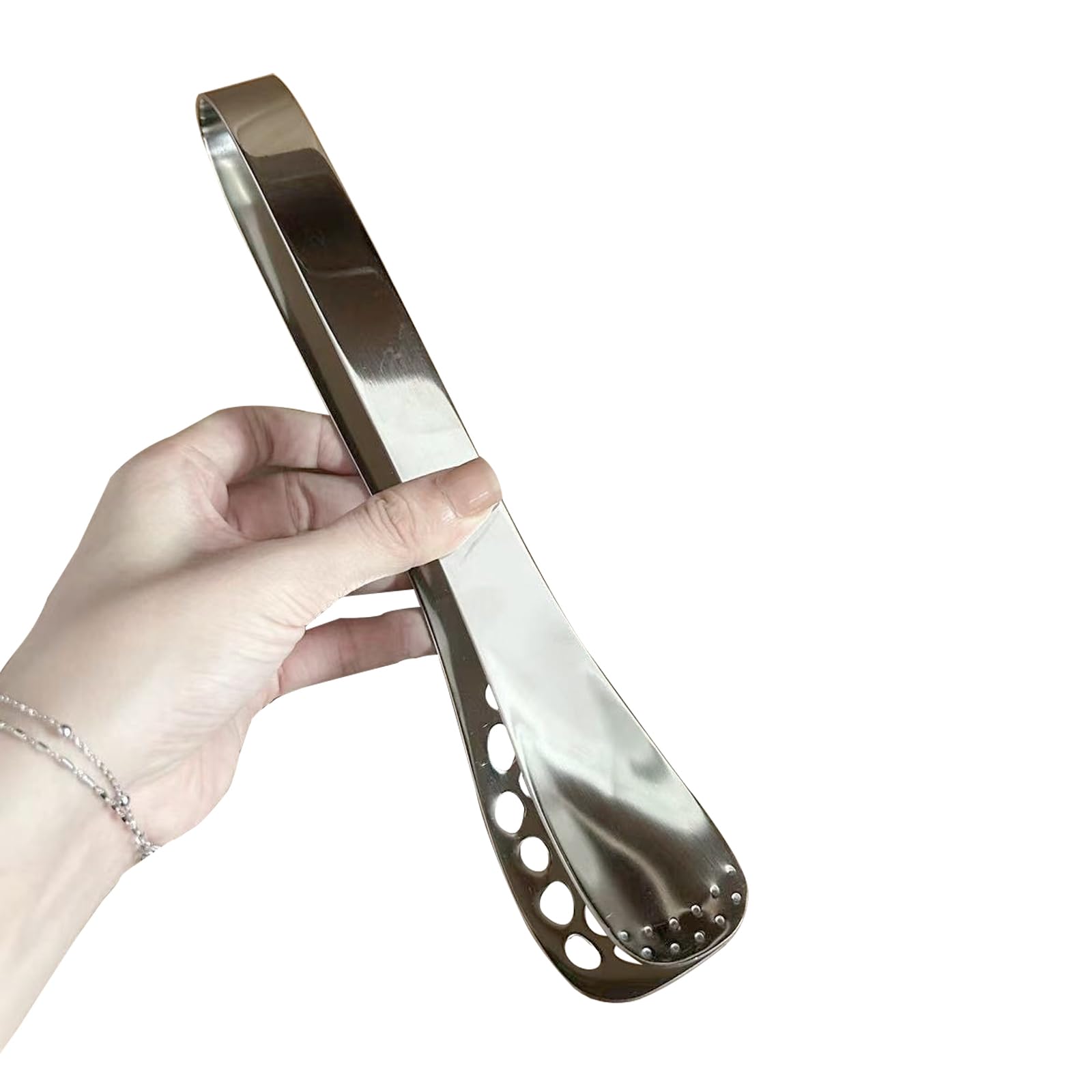 18/8 (304) Stainless Steel Kitchen Tongs for Cooking, Mirror Polished Metal Serving Food Tong for Grill, BBQ, Buffet, Frying, Kitchen Utensils,10 Inches