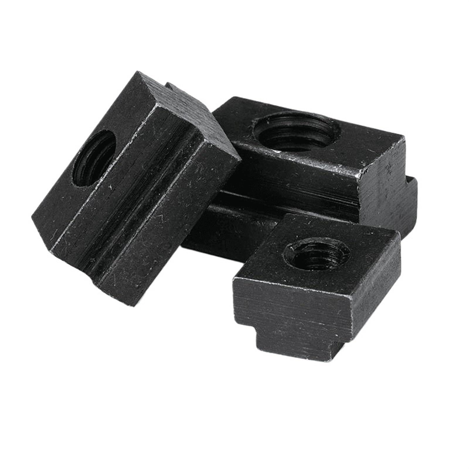 T-Nutensteine 5 Stück M5 M6 M8 M10 M12 M14 DIN508 Schwarzoxid-Finish Güteklasse 8,8 T-Nutmutter aus Kohlenstoffstahl mit Gewinde durch Schlitz-T-Muttern Möbel (Größe: M10)(M12)