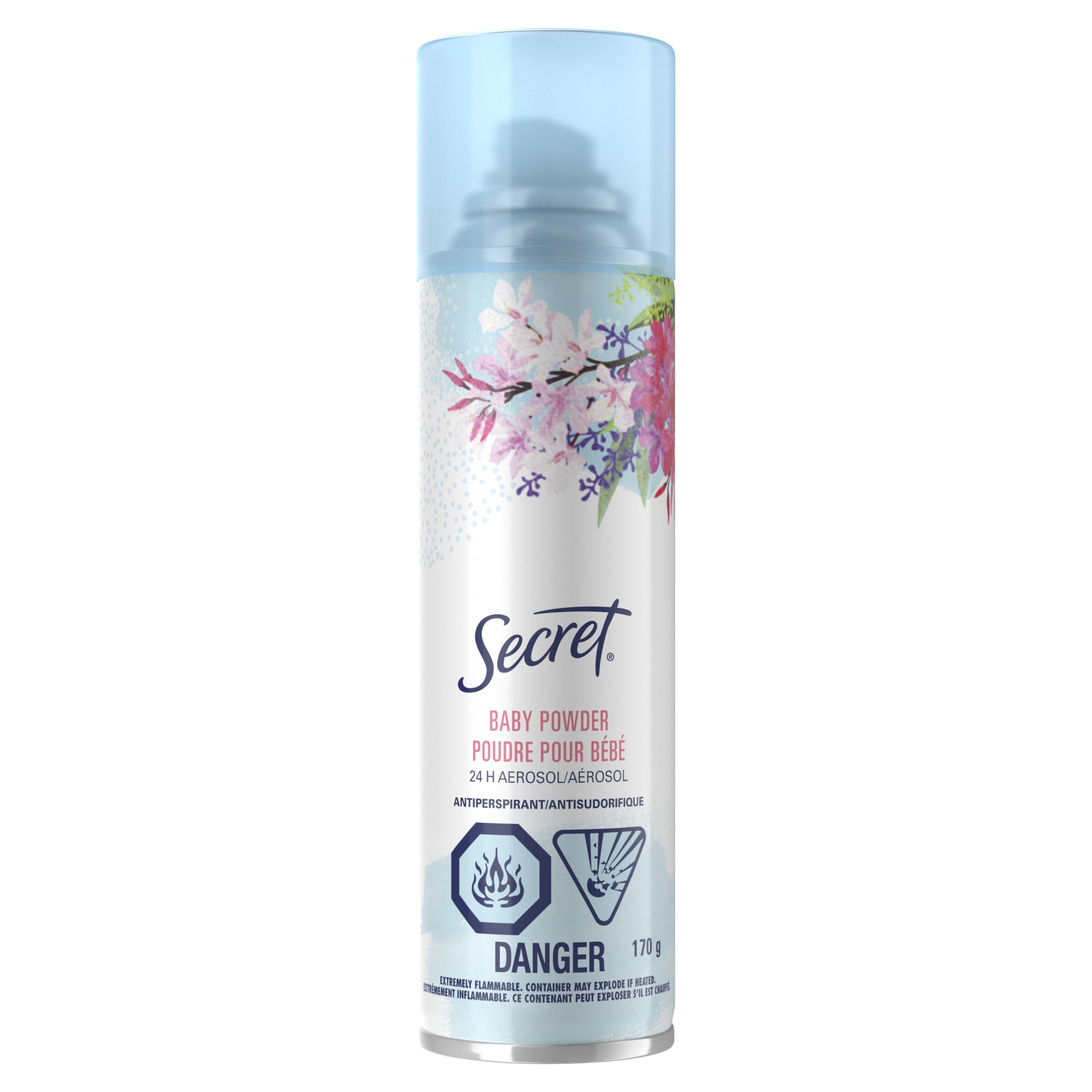 Secret Aerosol Antiperspirant and Deodorant, Powder Fresh, 170 g - 1