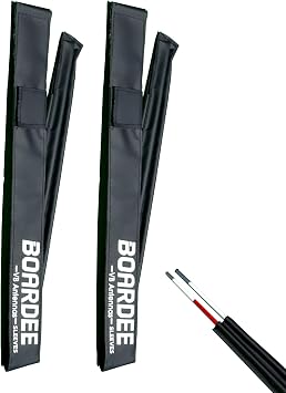 Volleyball Net Antenna Sleeves - Durable Tarpaulin Hook-and-Loop Sleeves with Vertical Straps - Indoor and Beach Volleyball Net Equipment - Pack of 2 No Antennas Included