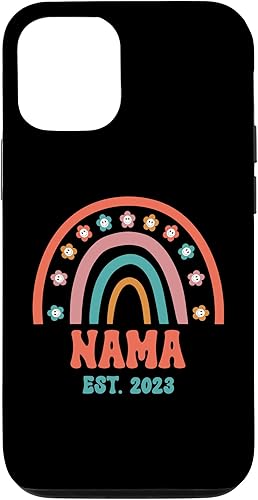 iPhone 1212 Pro Retro Nama Groovy Grandma Est. 2023 Rainbow Boho Style Case disponible en Yaxa Venezuela