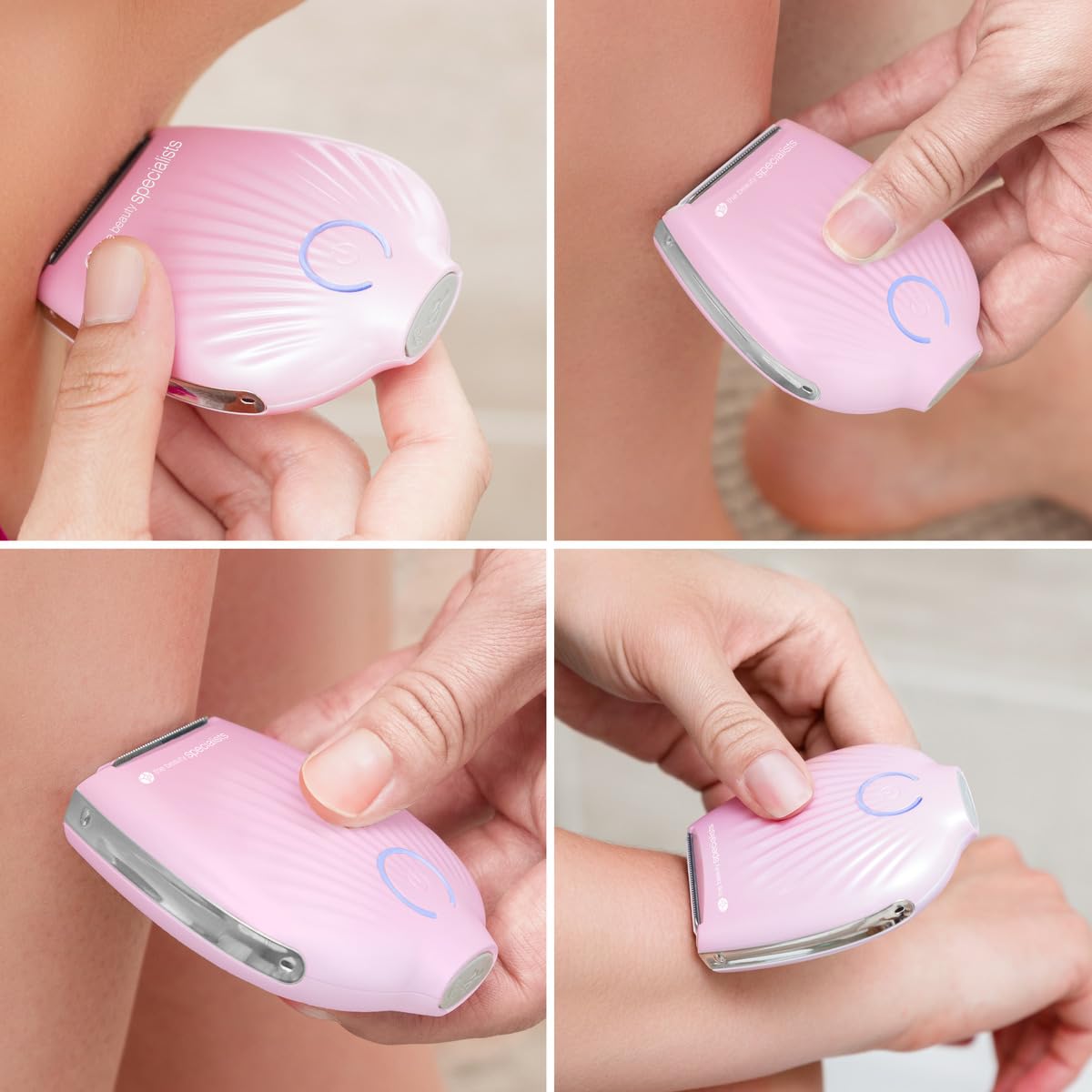 Rio Go Smooth Lady Shaver for Women, Bikini Trimmer, IXP4 Wet and Dry, Pubic Hair Trimmer, Body Legs & Underarm, Rechargeable, 3D Floating Foil Head - Pink - Image 2