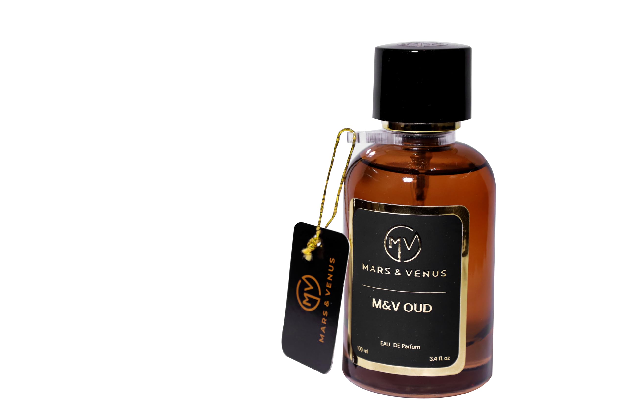MARS & VENUS M & V Oud Perfume for Men Women Unisex 100ml | Premium Luxury Long-Lasting Refreshing Sensual Fragrance | Scent | Eau De Parfum | EDP | Notes Musk, Vanilla, oud agarwood, Amber, Gardenia