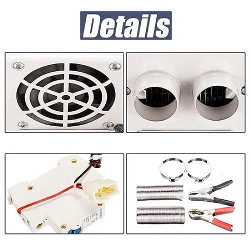 Miniatura 8 de Calentador de coche 800 W 12 V Kit de descongelador de parabrisas de coche de alta potencia, protección contra sobrecalentamiento, descongelación,