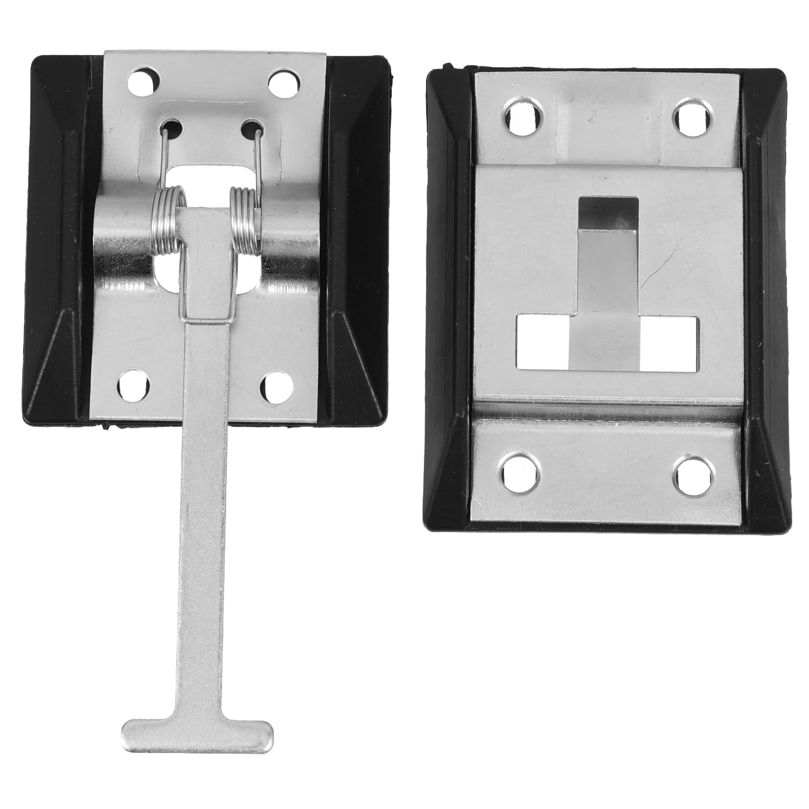 SUPVOX Supporto per Porta a T in Acciaio al Carbonio con Rivestimento Zincato per Camper E Roulotte Gancio Fermaporta Resistente alle Intemperie per Uso Intensivo 5.1X2.6X0.8 Pollici