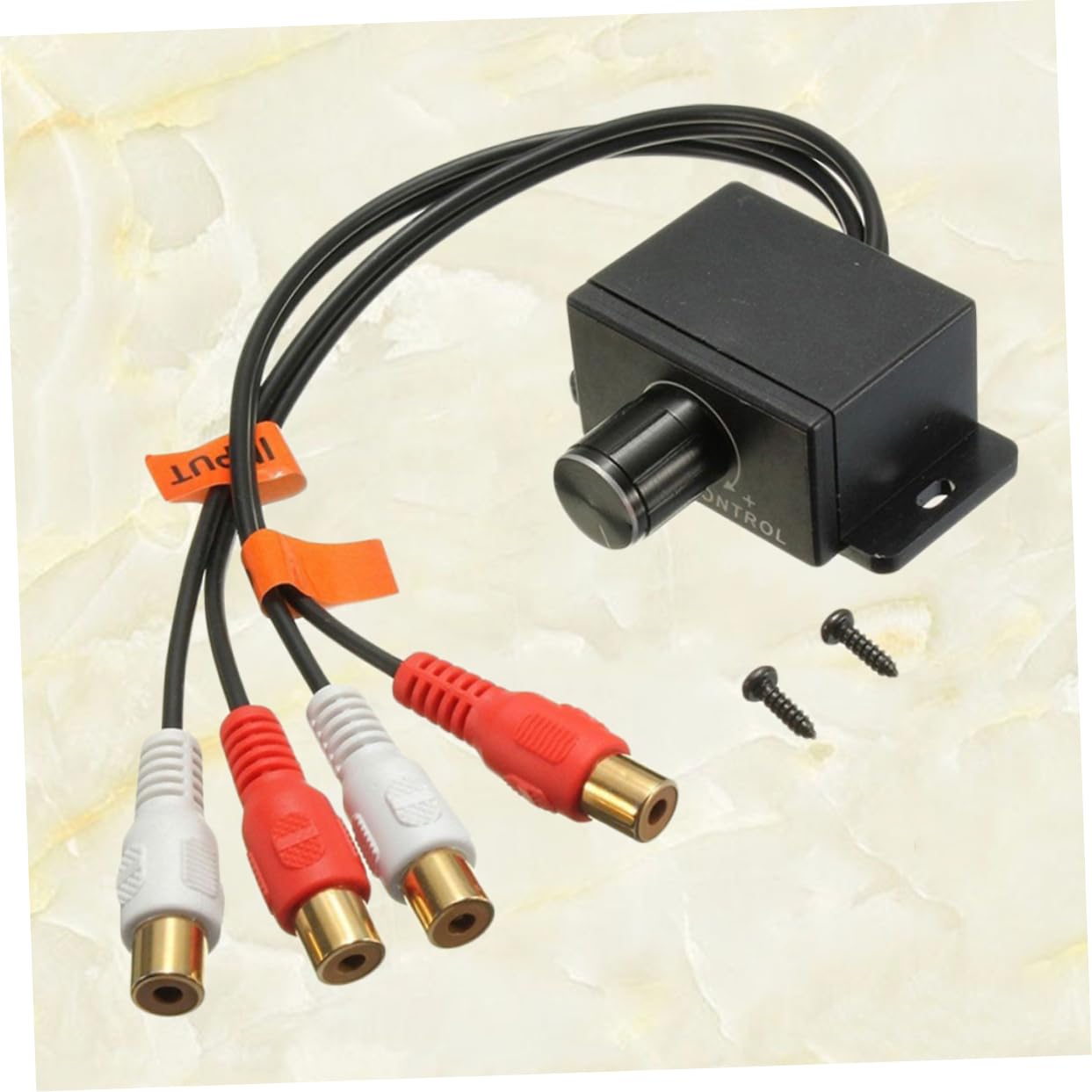 Unomor 2Pcs Car Audio Volume Control Knob Professional Gain Level Controller for Amplifiers Speakers Bass Remote Level Control for Cars