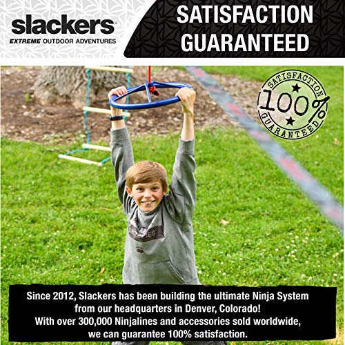 Slackers Ninja-Wheel - Outdoor Ninja Warrior Training Equipment For Kids - Easily Attaches To Your Ninjaline Obstacle Course - The Prefect Addition To Your Outdoor Play Equipment! #TOP7