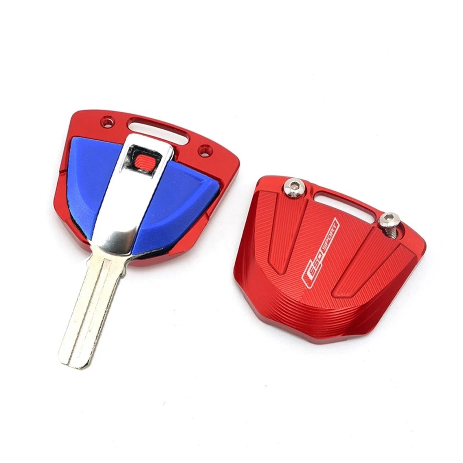 schlüsselanhänger Motorrad,schlüsselanhänger,Duke Für C650sport C650 Sport Universal Ganzjährig CNC-Schlüsselabdeckung Fall Shell Schutz Dekoration Motorradzubehör(1 Set Red (A))