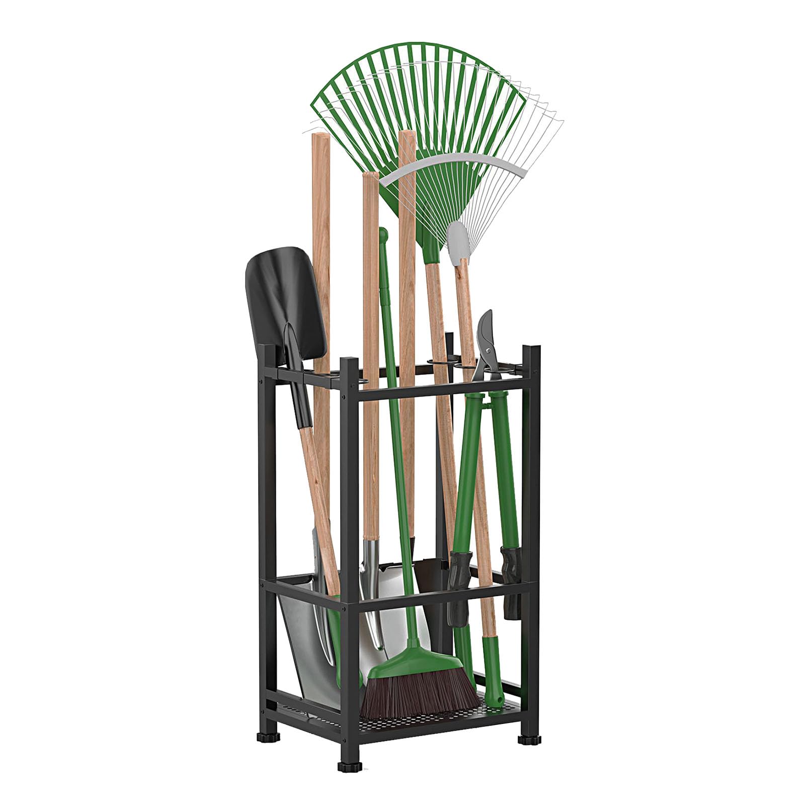 Organiseur d'outils de jardin en métal à roulettes 42x30x64cm