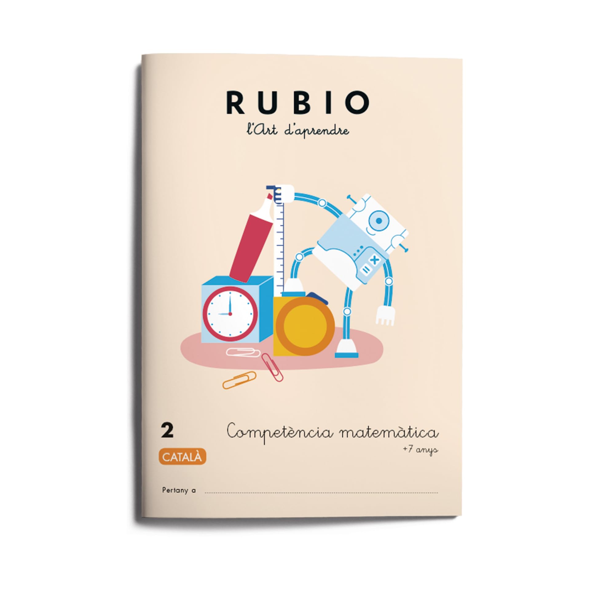 2 Competència matemàtica RUBIO | Català | +7 anys | sumes portant-ne, propietat commutativa, mesura de longitud