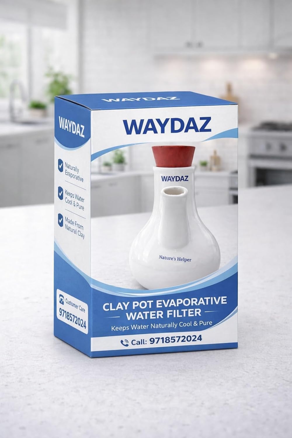 ceramic steam inhaler pot for cold, cough & sinus relief | nelson inhaler manual vaporizer | non electric steam inhalation pot | white | made in india 1