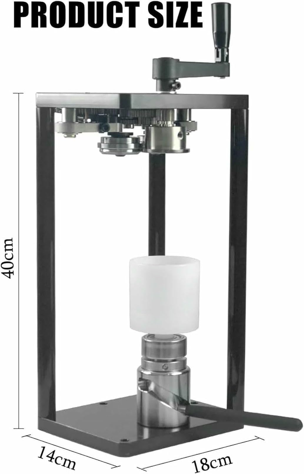 Strumento Manuale per Sigillare Lattine per Uso Domestico, Nessuna Richiesta di Energia, Altezza Regolabile per Varie Dimensioni di Lattine