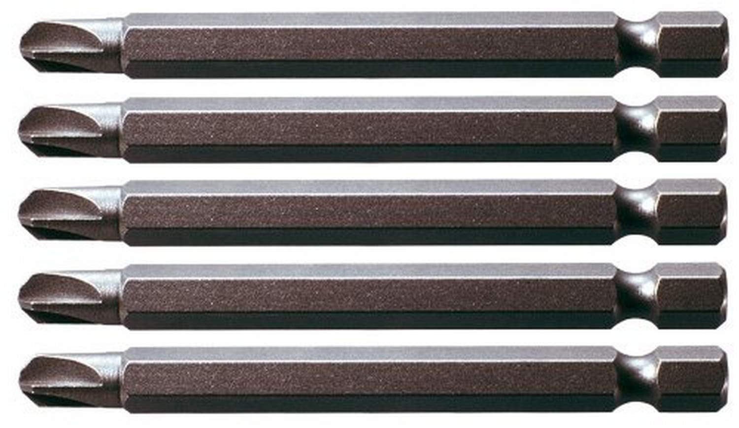 KS Tools 911.7717 75mm 8mm 1/4-inch Classic Bits Torque (5 Pieces), Silber