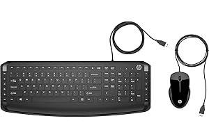 HP 1600 DPI Mouse and Wired Keyboard Combo