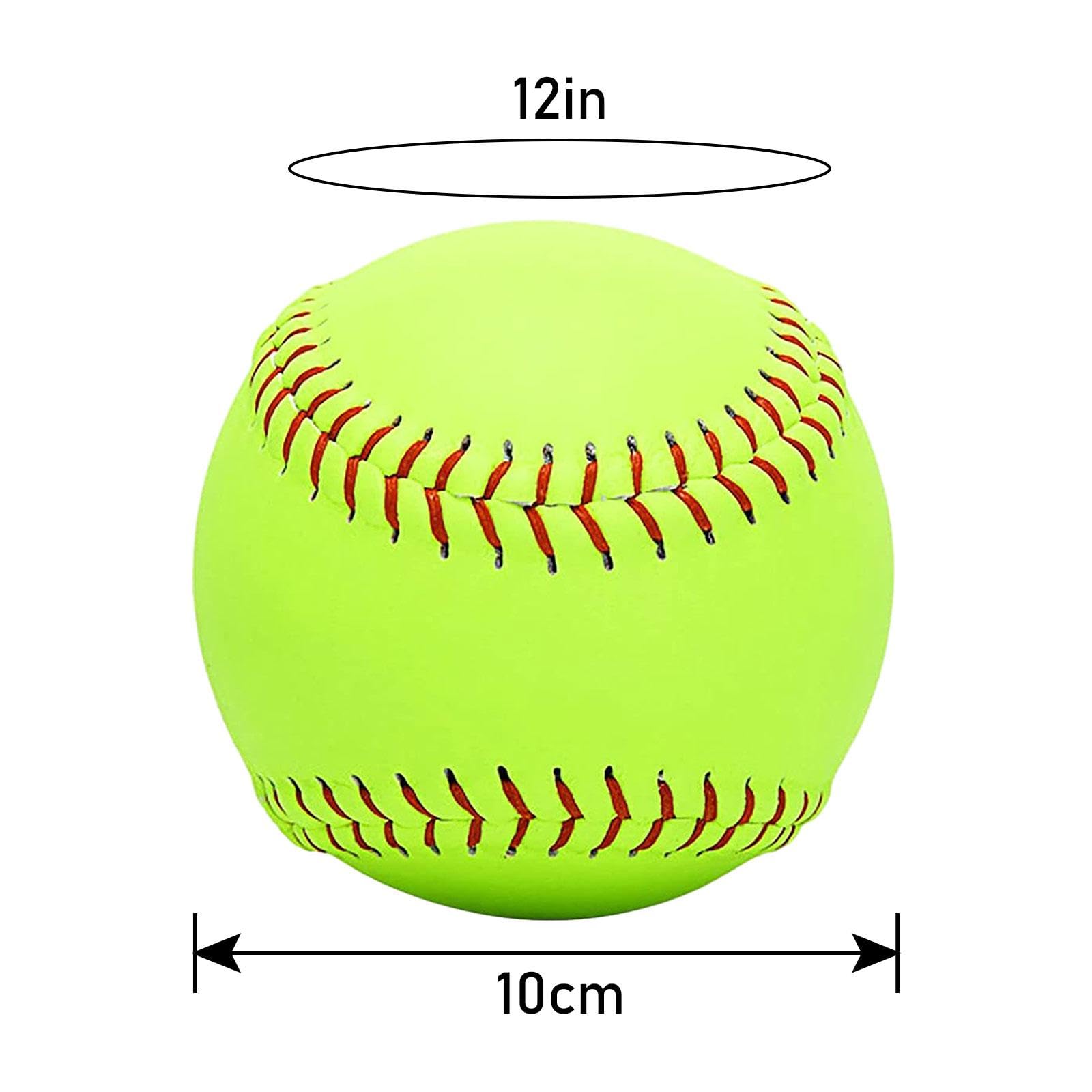 rockible Palline da Softball per Pratica Sportiva Peso Softball a Palla Professionale da Softball a Passo Rapido Leggera per Competizioni in Cortil
