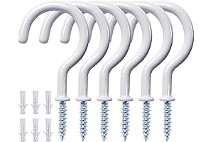 12 Pcs Ceiling Hooks for Hanging Plants, Cups, Utensils and Christmas String Lights