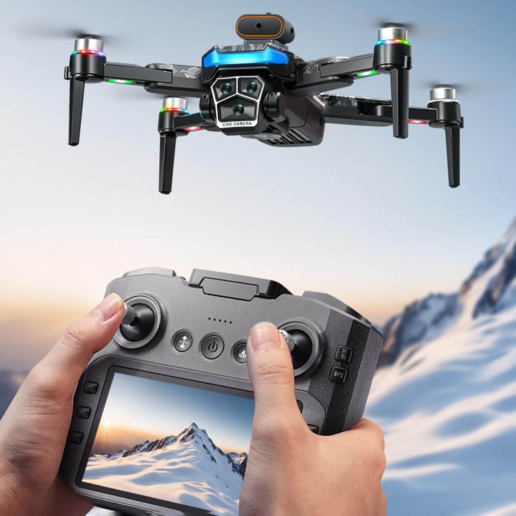 Drone GPS A14 sem escovas de 4,5 polegadas com tela de controle para evitar obstáculos, fluxo óptico inteligente, fotografia aérea de alta definição, aeronave de controle remoto | Amazon.com.br