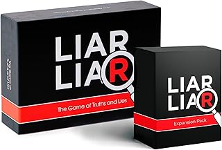 LIAR LIAR - The Game of Truths and Lies - Family Friendly Party Games - Card Game for All Ages - Adults, Teens, and Kids + Expansion Set