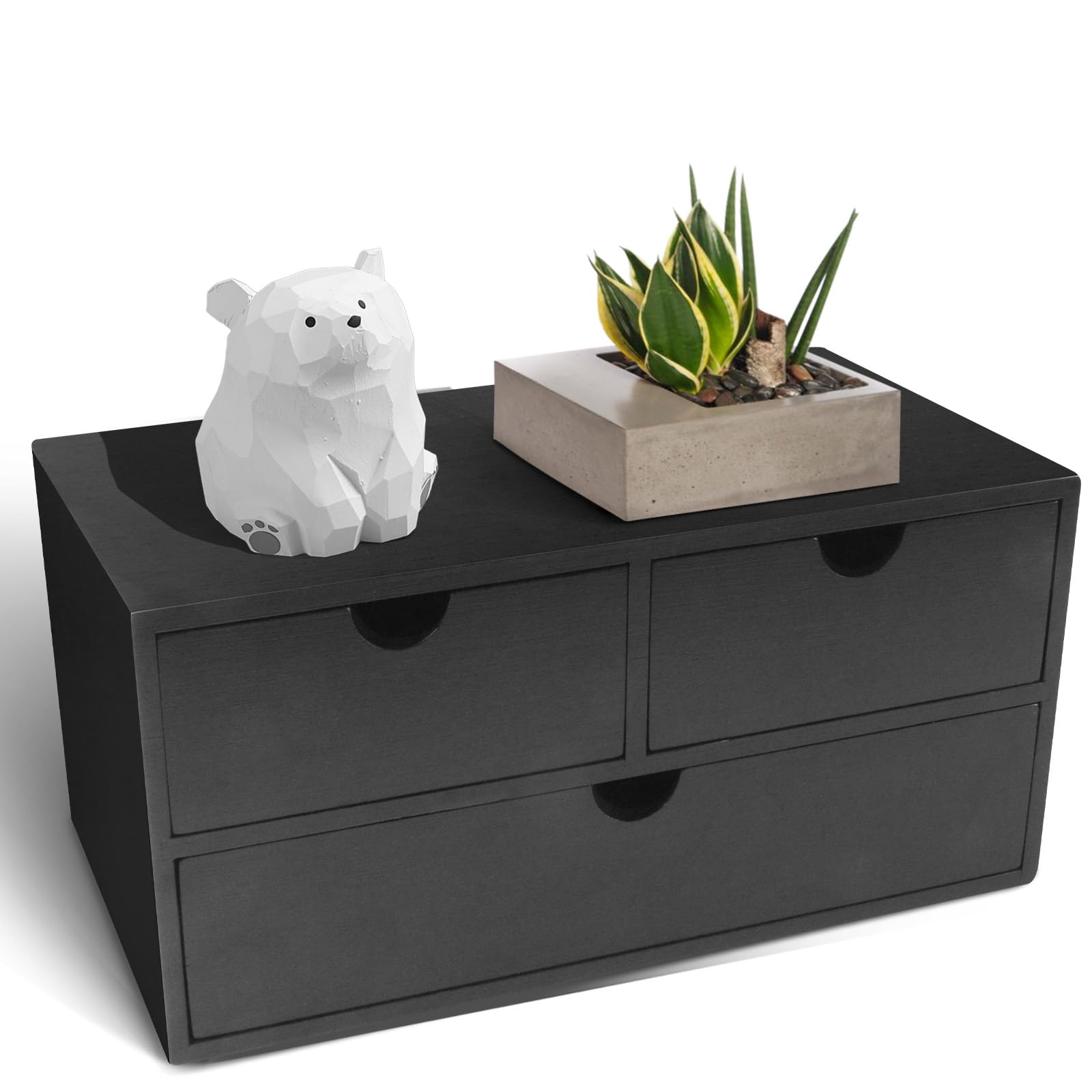 Photo 1 of Charmewooden Bamboo Desk Organizer with 3 Drawers